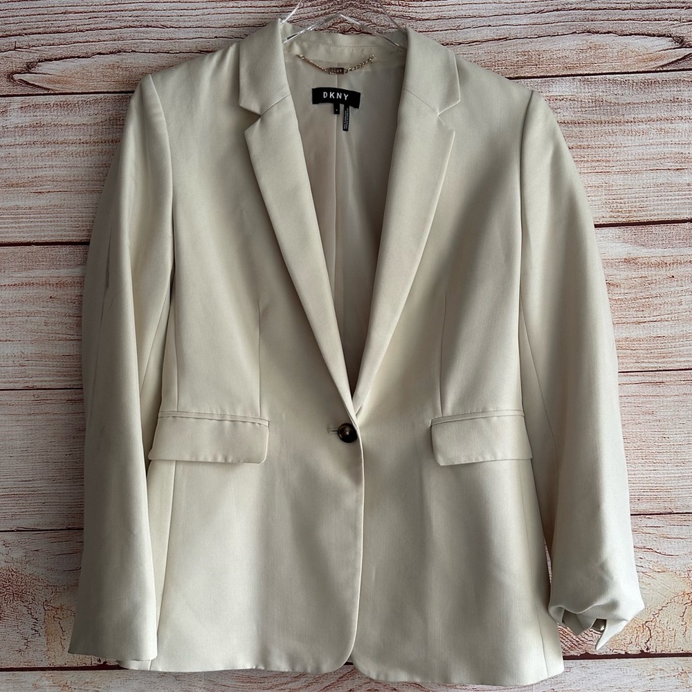 DKNY Ivory Tailored Jacket